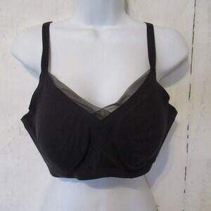 Honeylove Bra L Crossover Black Wireless Wire Free Bralette